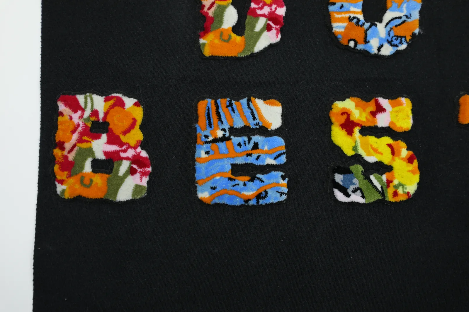 Custom toothbrush embroidery colourful DOBEST 3D letter patch 2