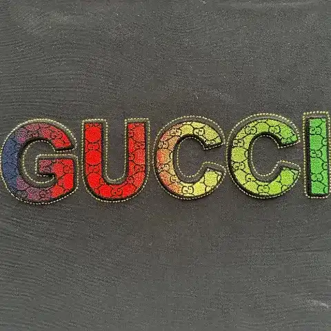 Gradient toothbrush embroidery customization | Rainbow letter flocking embroider