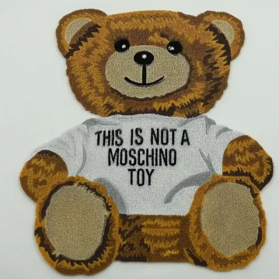 Custom Toothbrush Embroidery | 3D Teddy Bear Turf Embroidery Patch