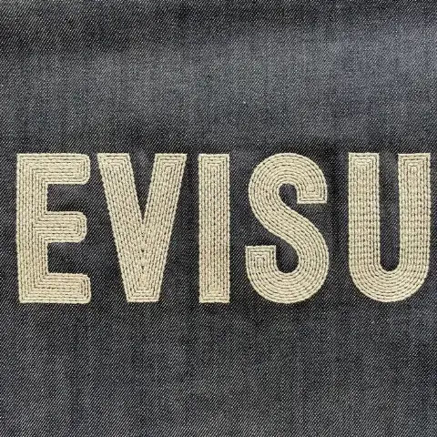 Denim 3D Cord Embroidery | Off-White Fine-Cord Swirl Coil Embroidery for Streetwear Lettering