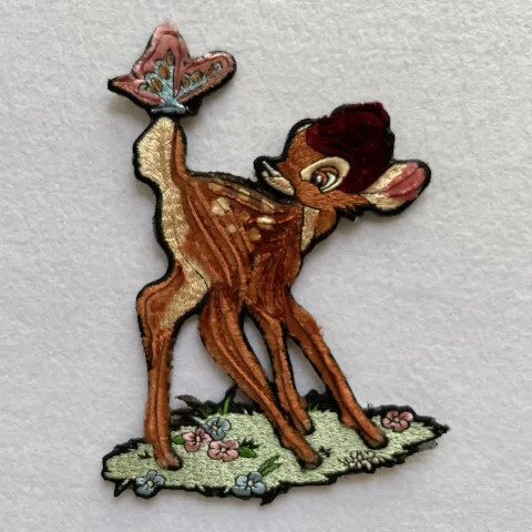 Custom Laser-Cut Embroidery Disney Fawn Plush Laser-Cut Patch Embroidered Patch