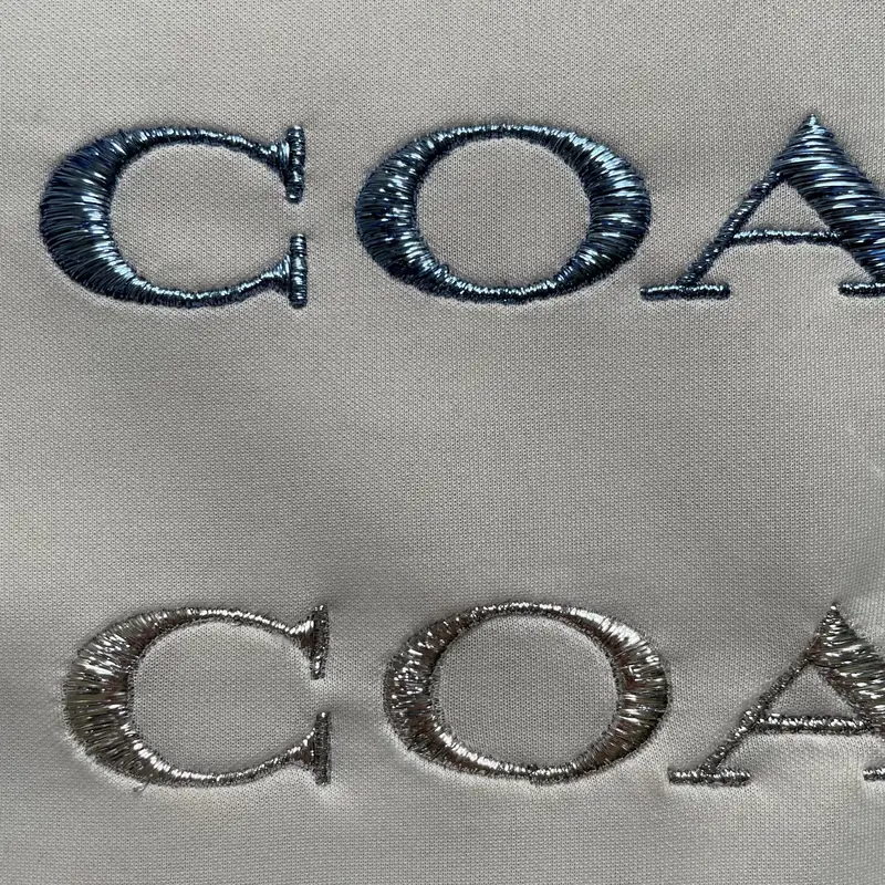 服装辅料金属扁金线流光字母绣LOGO