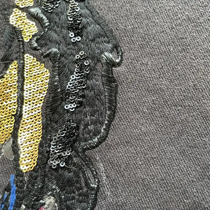 暗黑神话金鳞美人鱼卫衣胸前扁金线绣花片 图3