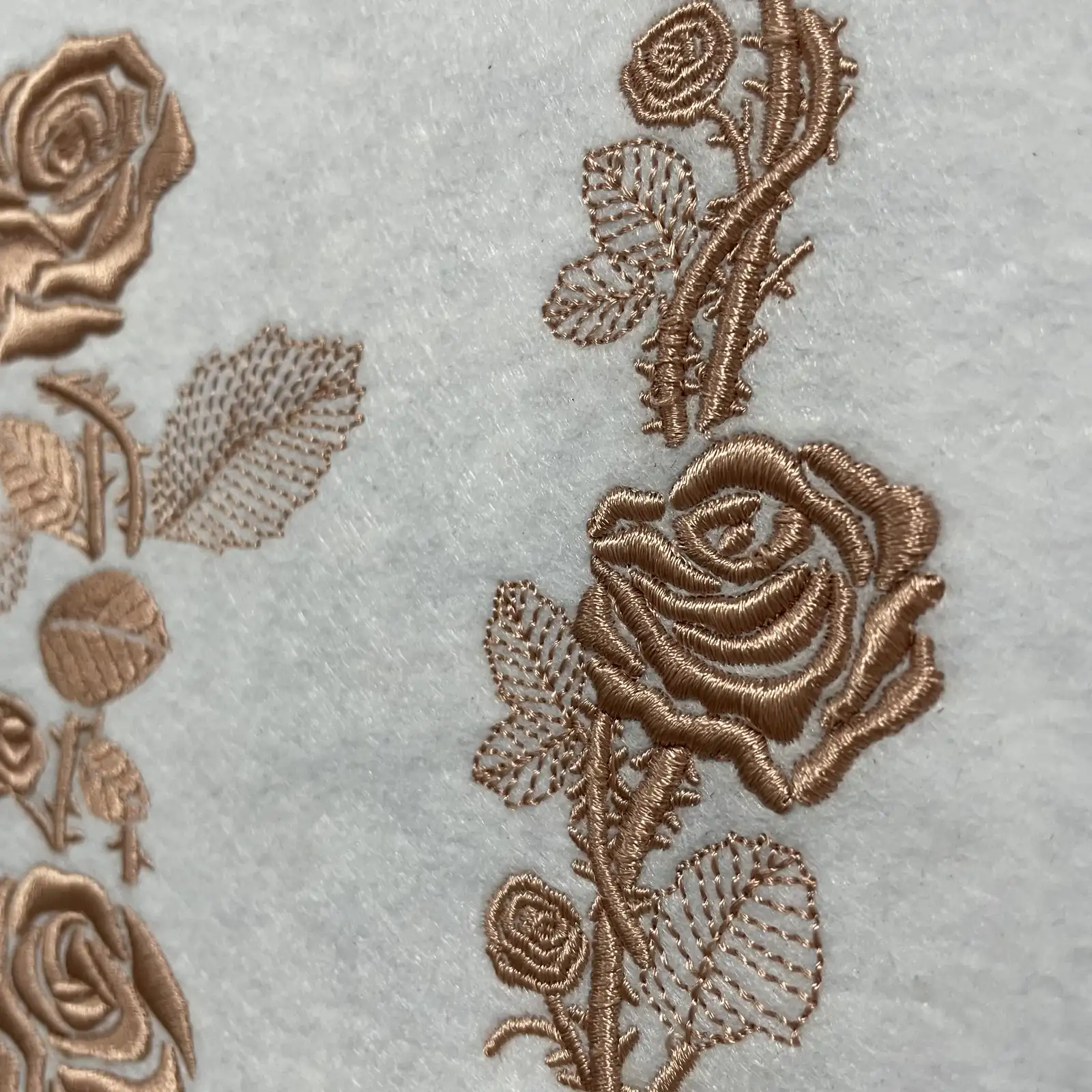 法式复古女装花边玫瑰花3D立体发泡绣 图2