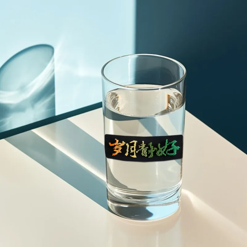 渐变牙刷绣岁月静好专利立体字画文创皮贴标 图3