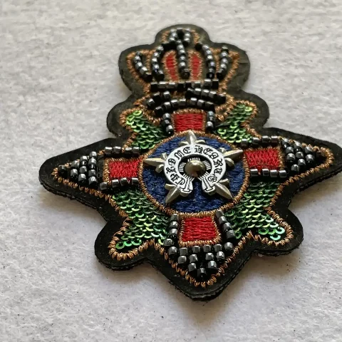 British Crown military-style medal beading garment accessories and trims embroidered patch